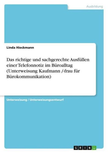 Das richtige und - , sachgerechte